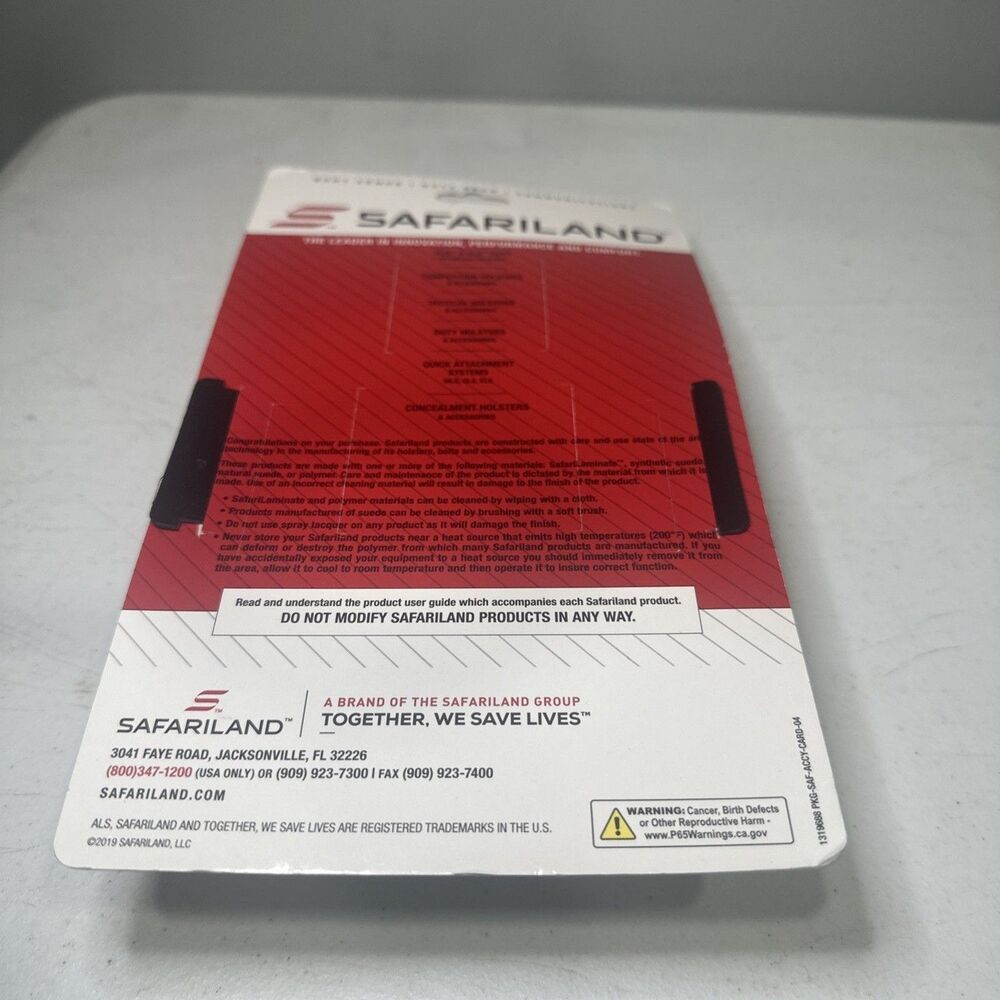 Safariland Slimline Open Top Triple Mag Holder for GLOCK MAGAZINES 775-83-48 - Picture 6 of 7